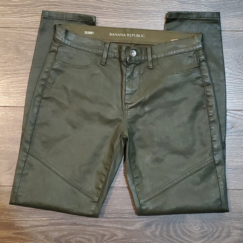 Banana Republic Coated Skinny Pants Jeans Size 2 (26)
